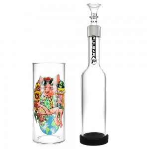 Pulsar Chill Cat Gravity Water Pipe - 11.5"/19mm F - [WP519]